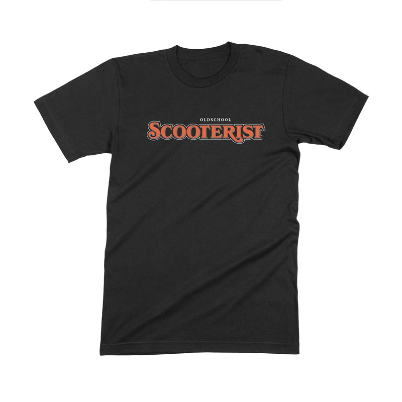 T-Shirt Oldschool Scooterist Schwarz