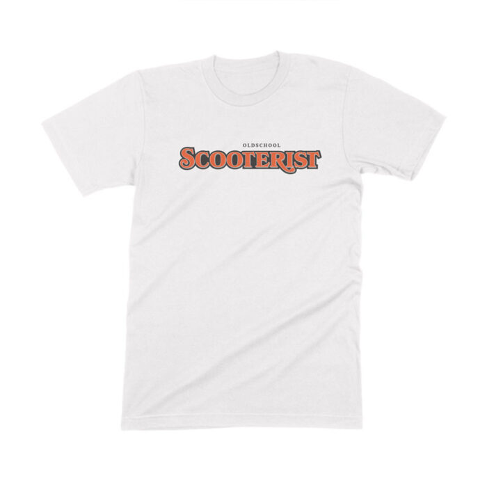 T-Shirt Oldschool Scooterist Weiss